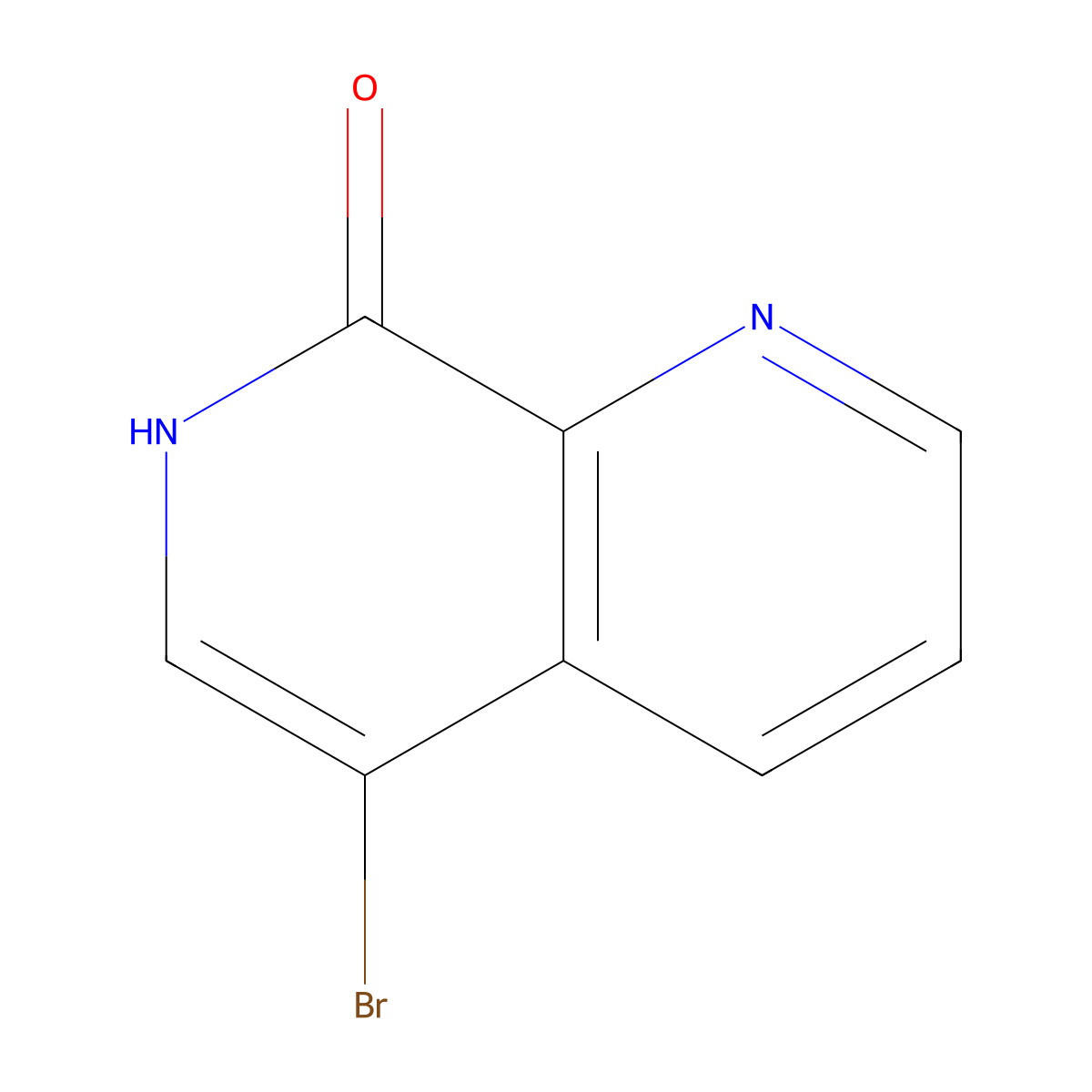 5-Bromo-1,7-naphthyridin-8(7H)-one molecular structure, CAS 67967-14-0