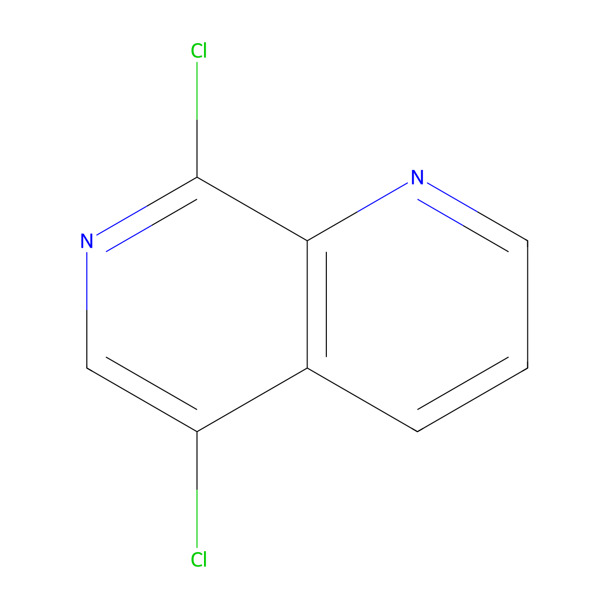 5,8-Dichloro-1,7-naphthyridine molecular structure, CAS 67967-18-4