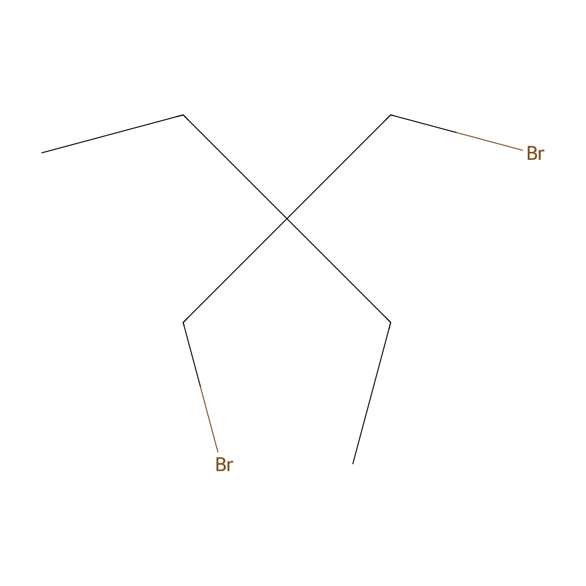 Pentane, 3,3-bis(bromomethyl)- molecular structure, CAS 67969-84-0