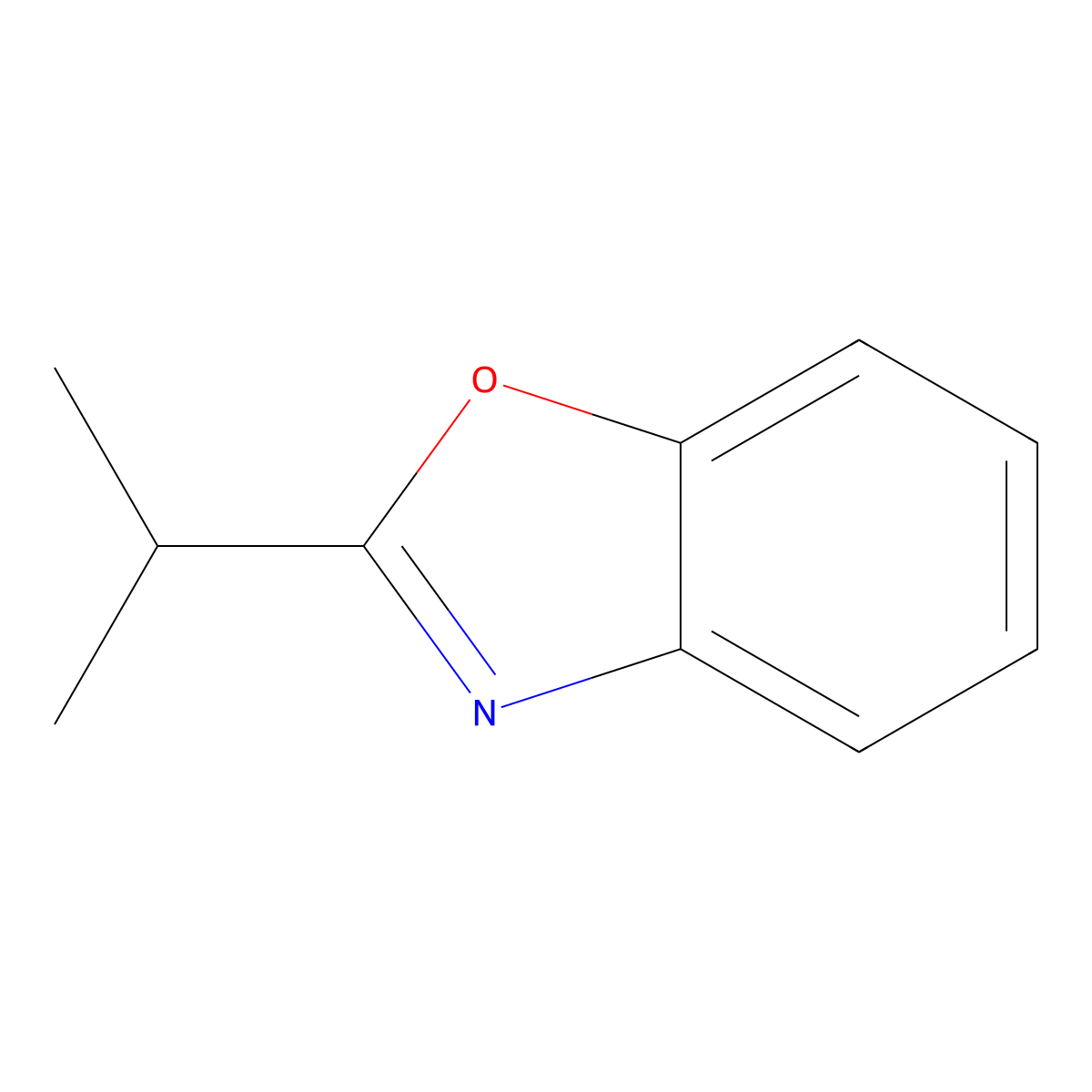 2-(1-Methylethyl)benzoxazole molecular structure, CAS 6797-15-5