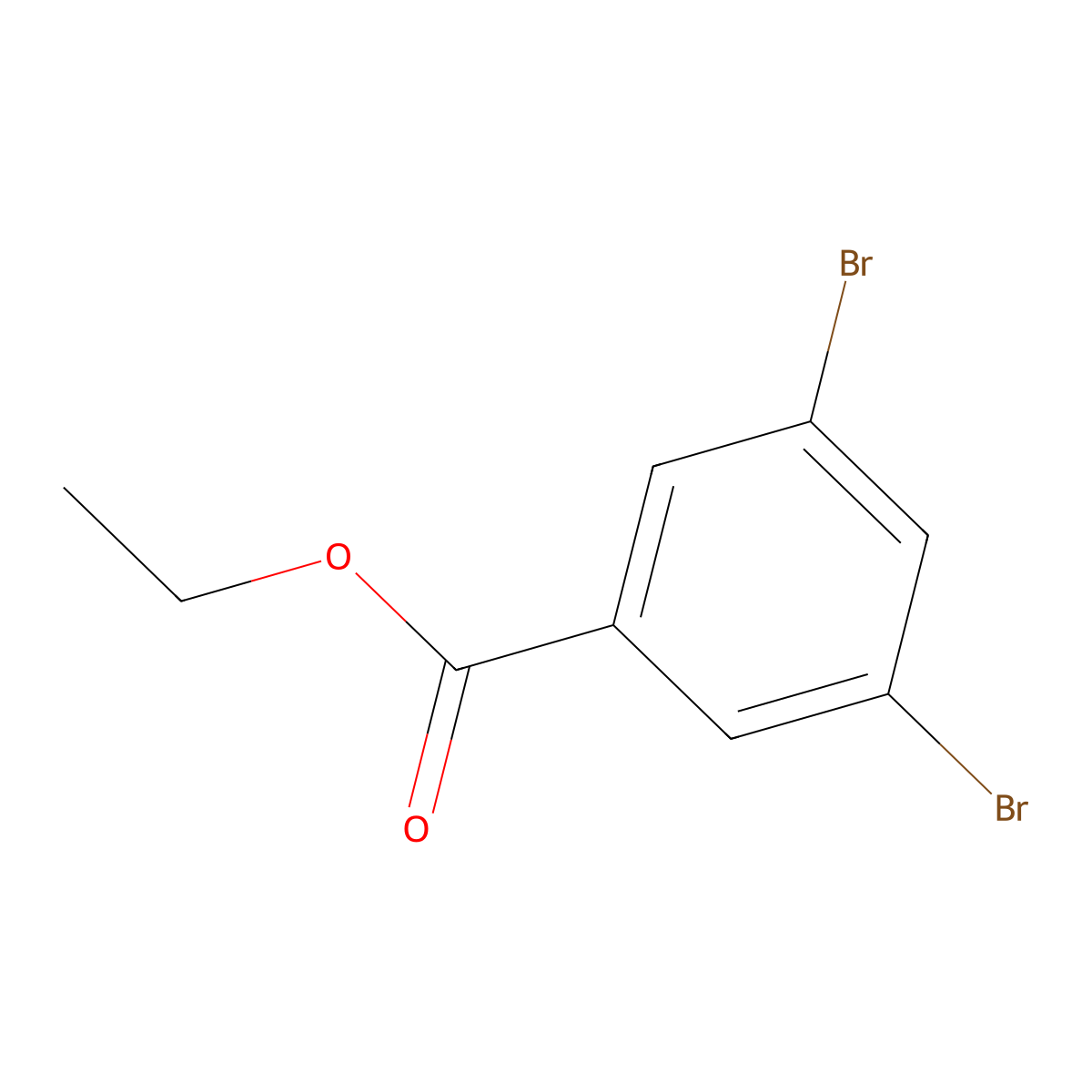 Ethyl 3,5-dibromobenzoate molecular structure, CAS 67973-33-5