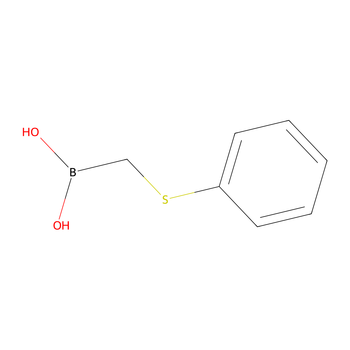 [(Phenylsulfanyl)methyl]boronic acid molecular structure, CAS 67975-88-6