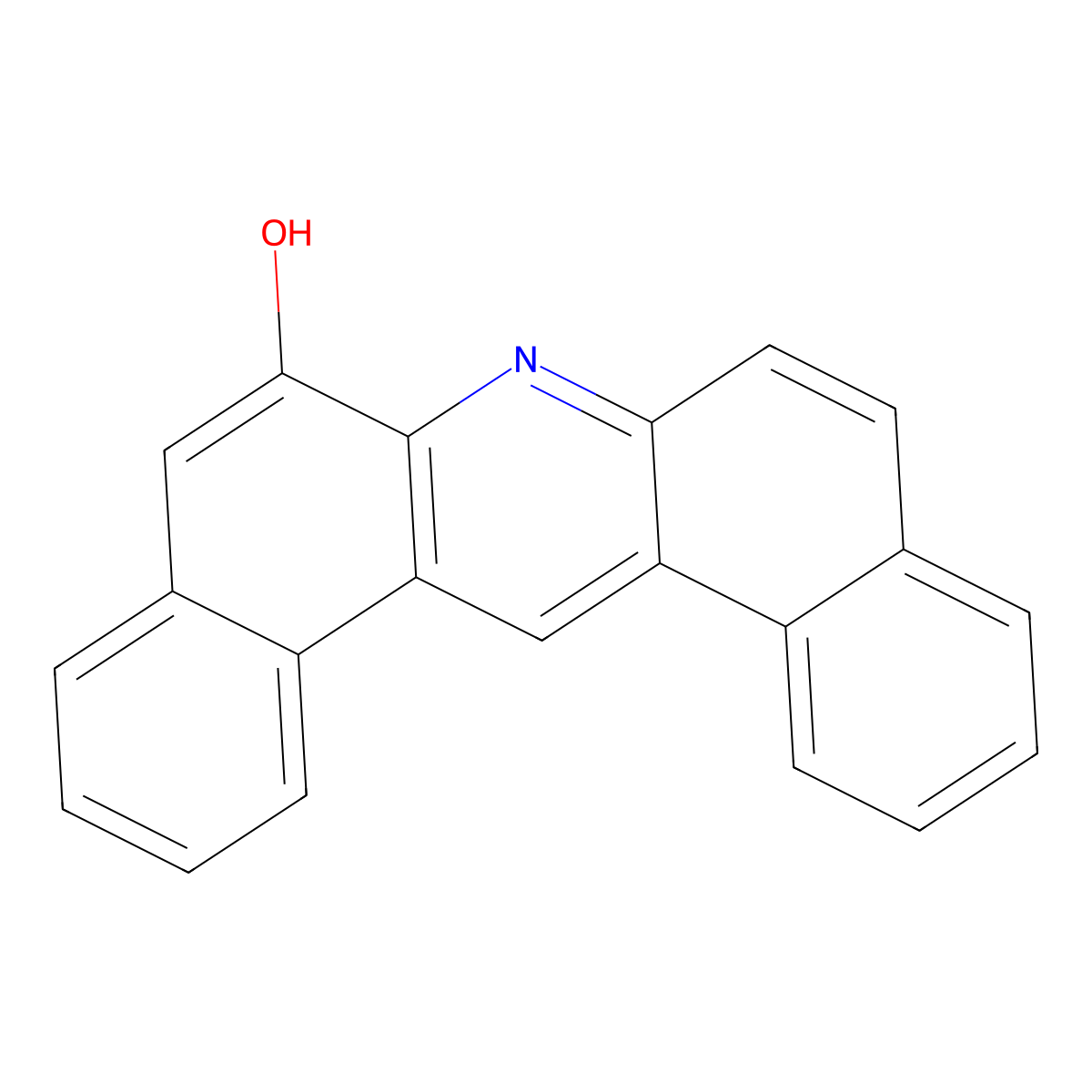 6-Hydroxydibenz(a,j)acridine molecular structure, CAS 67977-03-1