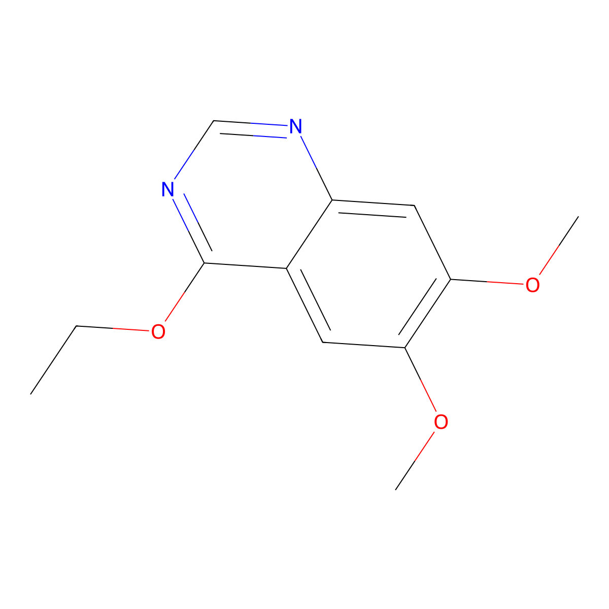 4-Ethoxy-6,7-dimethoxyquinazoline molecular structure, CAS 679784-77-1
