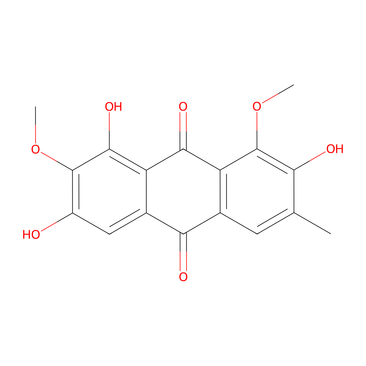 Aurantioobtusin molecular structure, CAS 67979-25-3