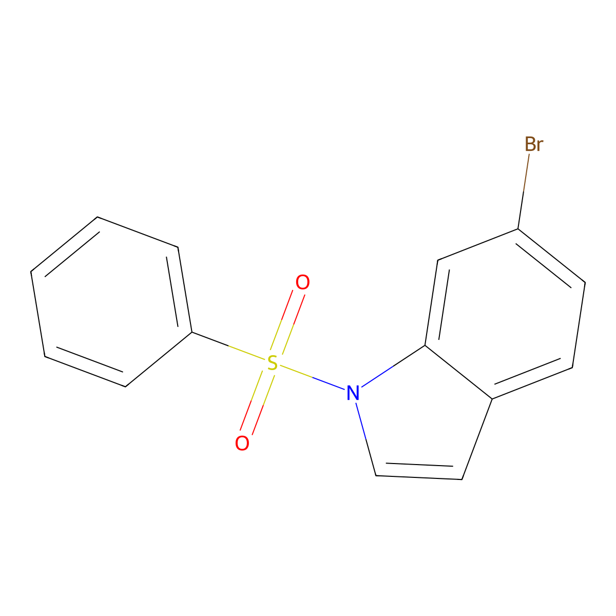 6-Bromo-1-(phenylsulfonyl)-1H-indole molecular structure, CAS 679794-03-7