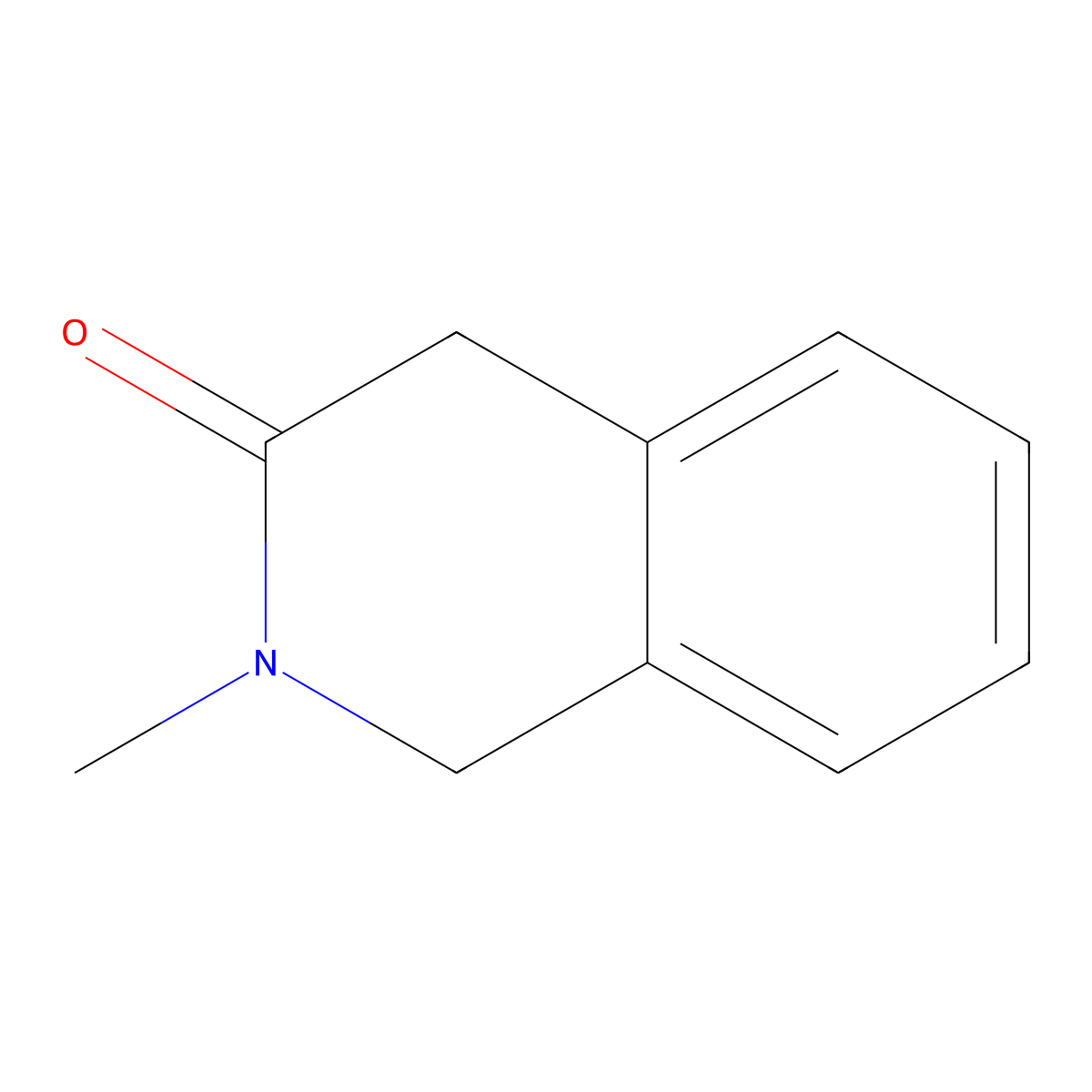 2-Methyl-1,2,3,4-tetrahydroisoquinolin-3-one molecular structure, CAS 6798-05-6