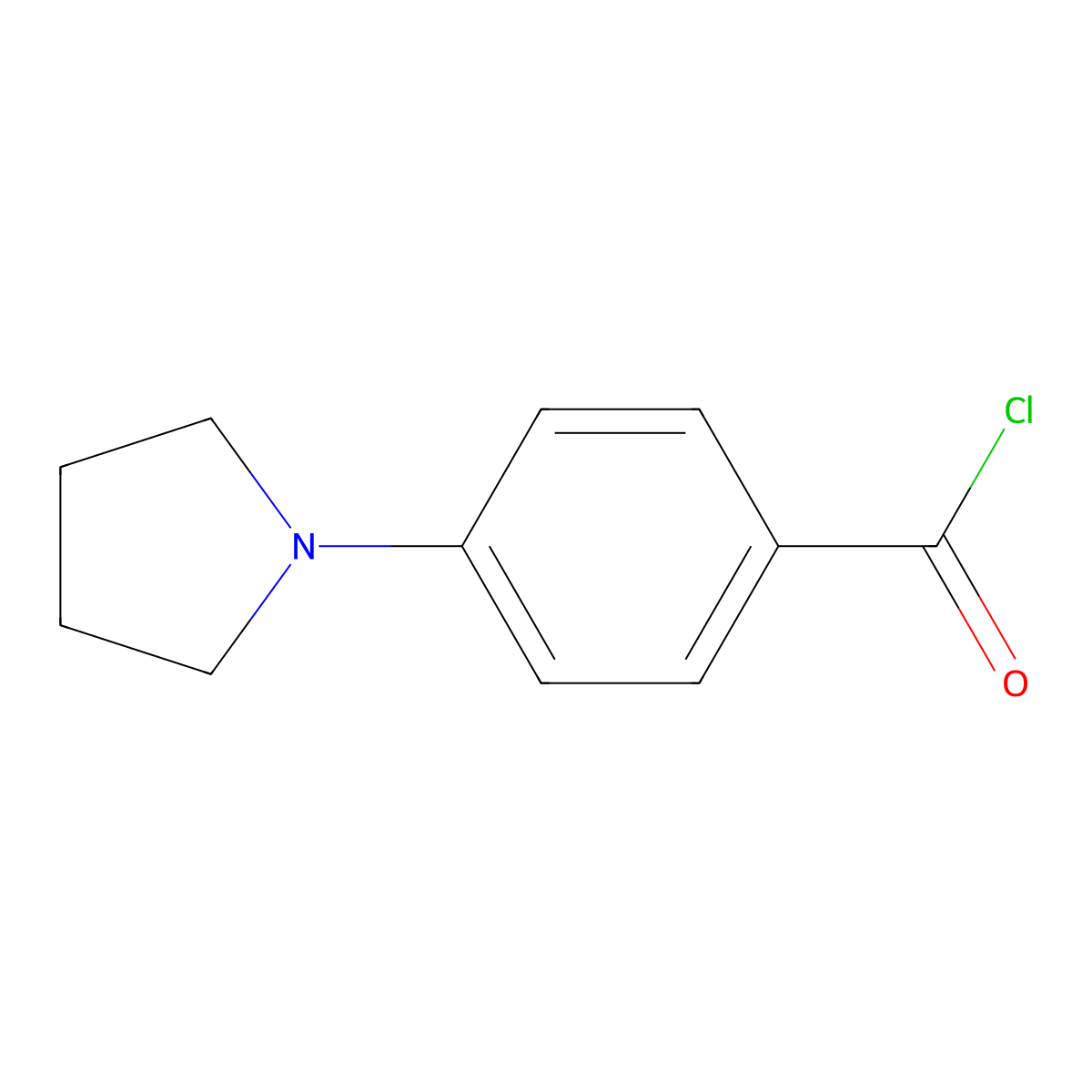 4-(Pyrrolidin-1-yl)benzoyl chloride molecular structure, CAS 679809-11-1