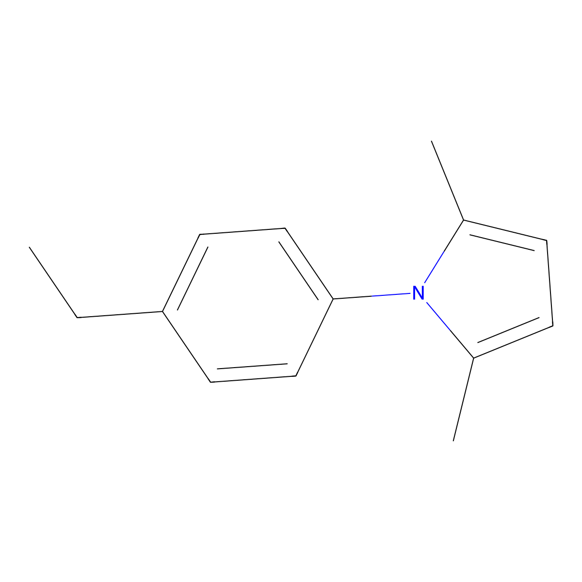 1-(4-ethylphenyl)-2,5-dimethyl-1H-pyrrole molecular structure, CAS 679810-86-7