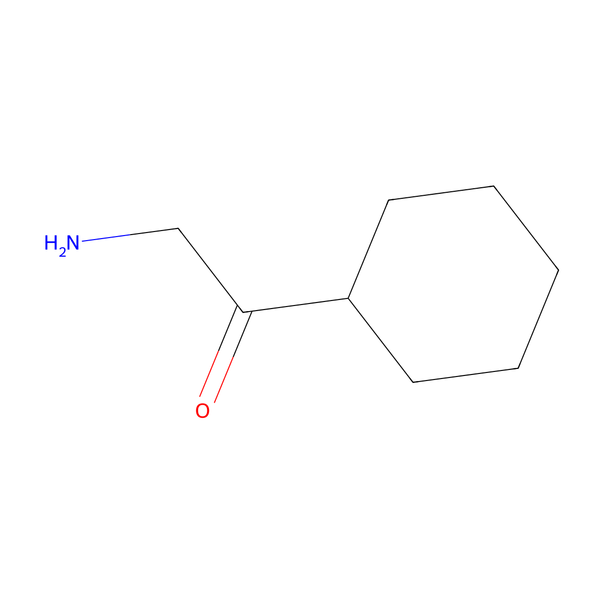 2-Amino-1-cyclohexylethan-1-one molecular structure, CAS 679826-44-9