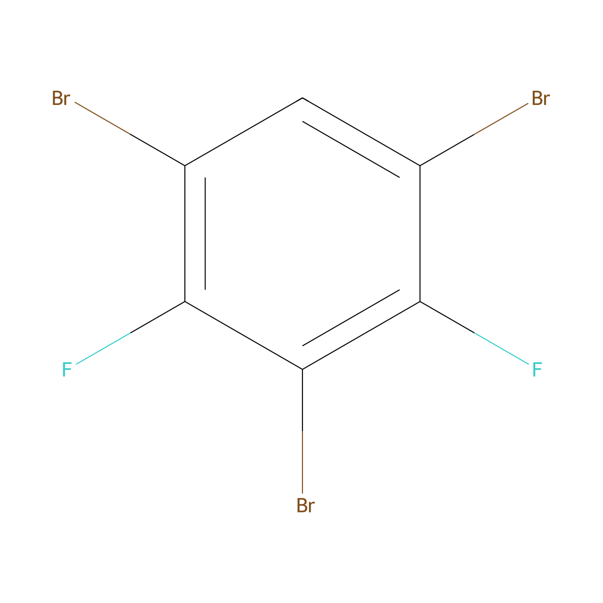 1,3,5-Tribromo-2,4-difluorobenzene molecular structure, CAS 679836-62-5
