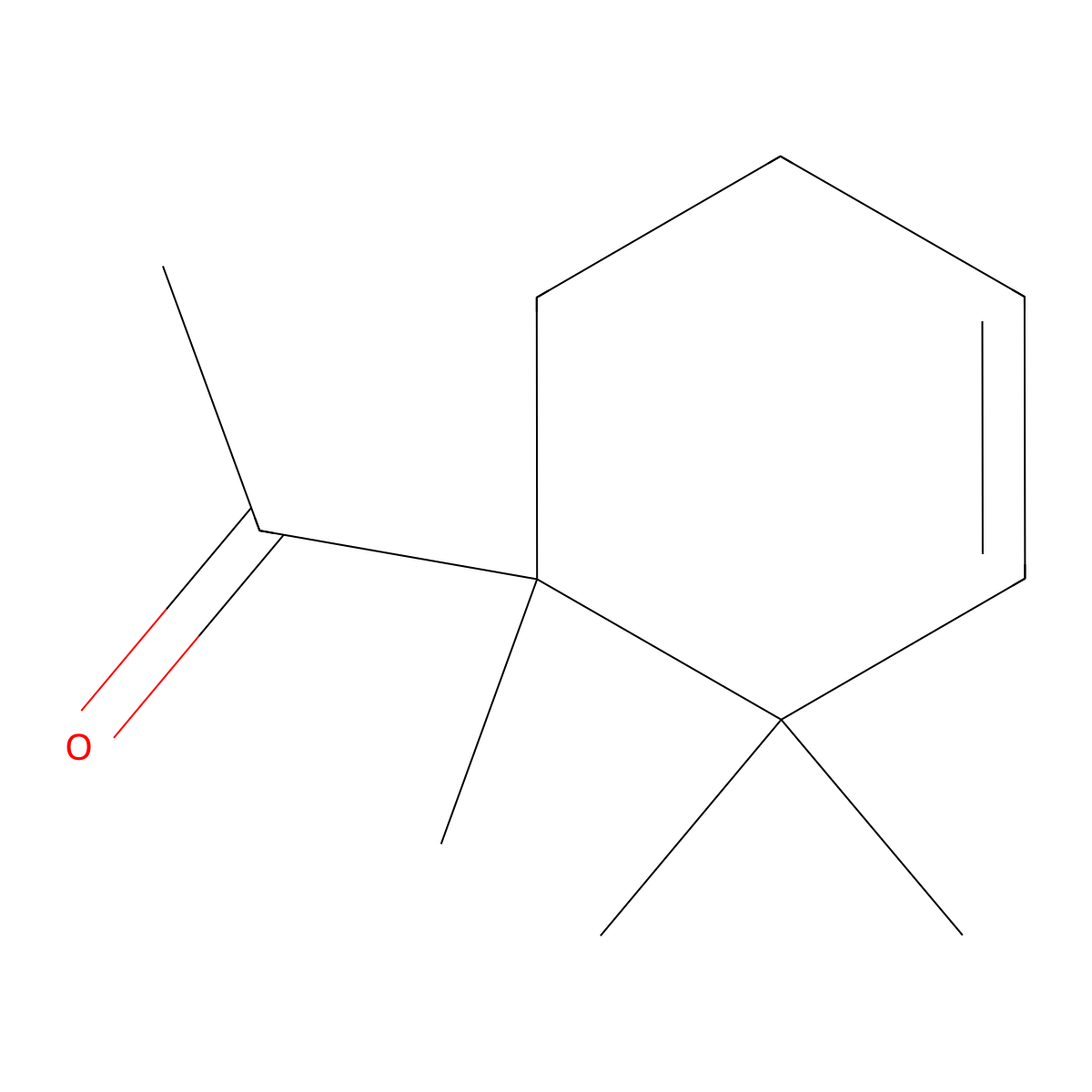 Ethanone, 1-[1,2,2(or 1,5,5)-trimethyl-3-cyclohexen-1-yl]- molecular structure, CAS 67989-85-9