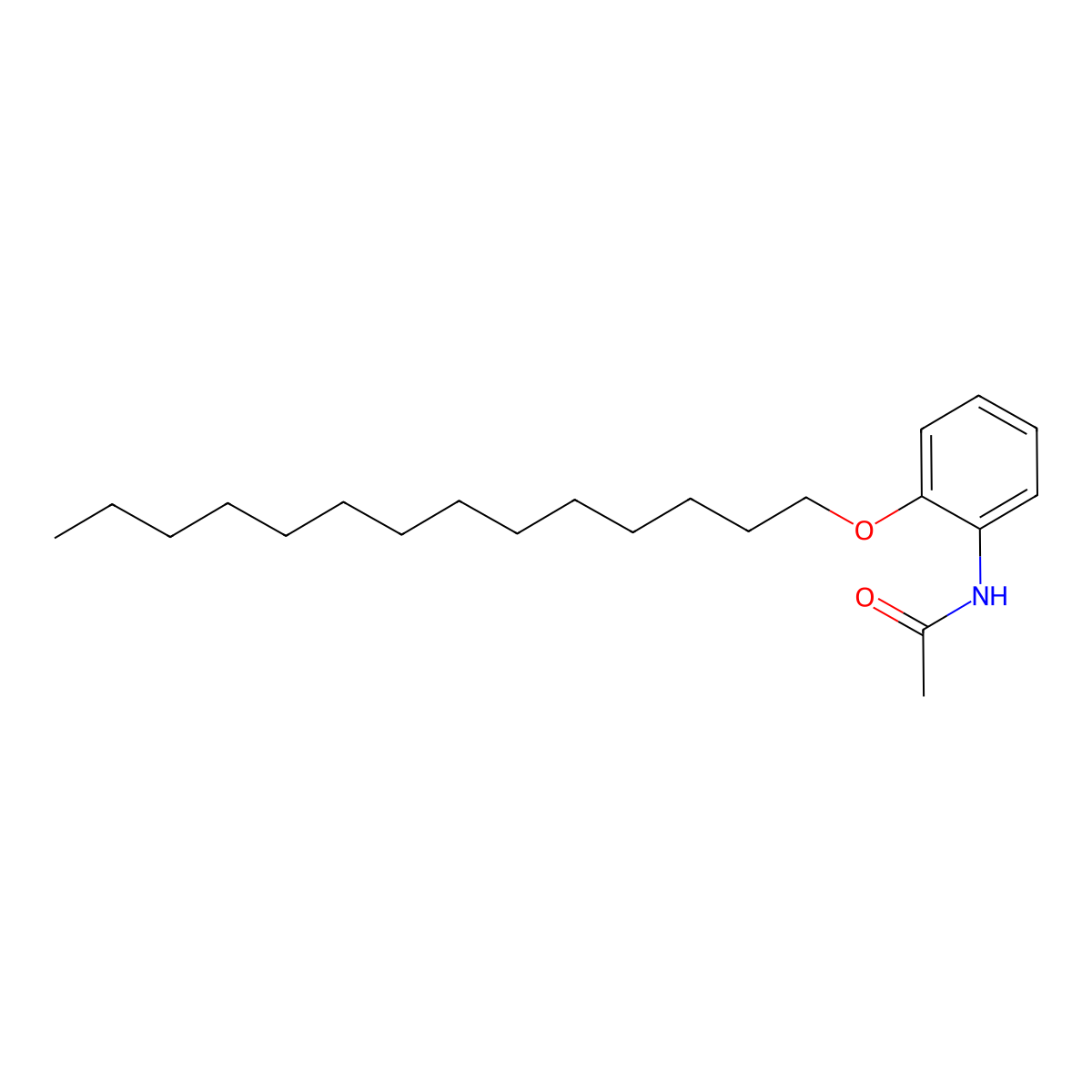 N-[2-(Tetradecyloxy)phenyl]acetamide molecular structure, CAS 67990-10-7