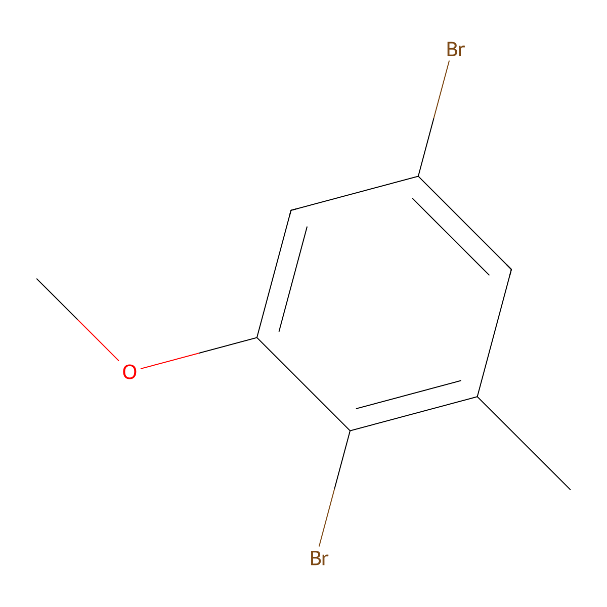 2,5-Dibromo-1-methoxy-3-methylbenzene molecular structure, CAS 67990-30-1