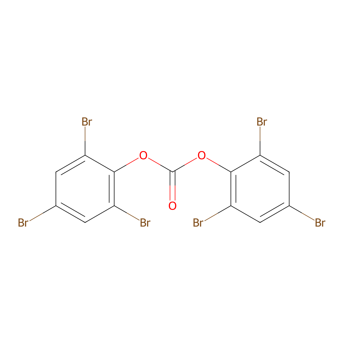 Phenol, 2,4,6-tribromo-, 1,1'-carbonate molecular structure, CAS 67990-32-3