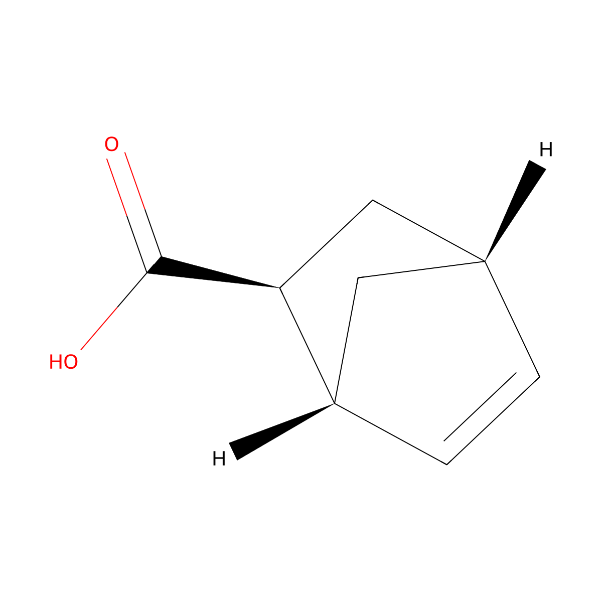 (1R,2S,4R)-Bicyclo[2.2.1]hept-5-ene-2-carboxylic acid molecular structure, CAS 67999-53-5