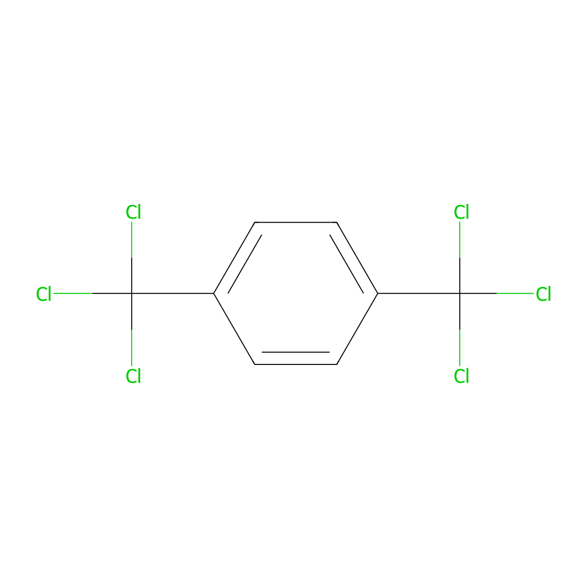 1,4-Bis(trichloromethyl)benzene molecular structure, CAS 68-36-0