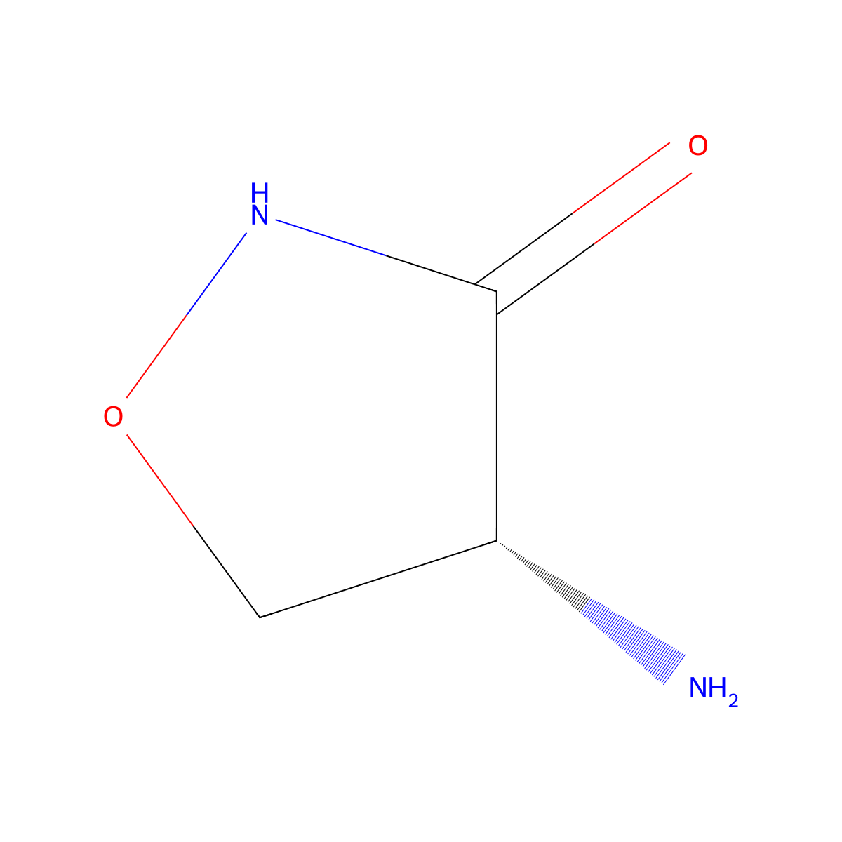 Cycloserine molecular structure, CAS 68-41-7