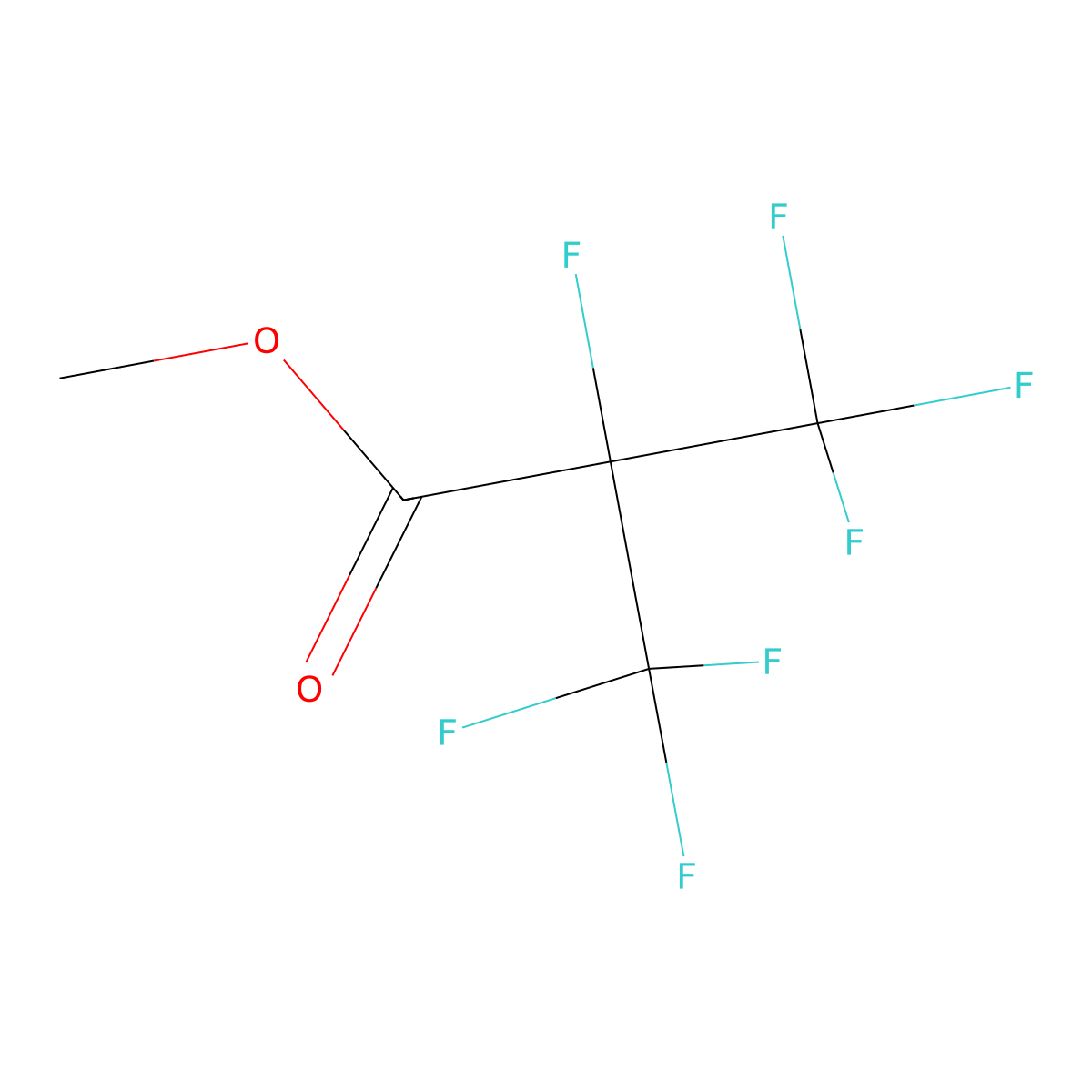Methyl perfluoroisobutanoate molecular structure, CAS 680-05-7