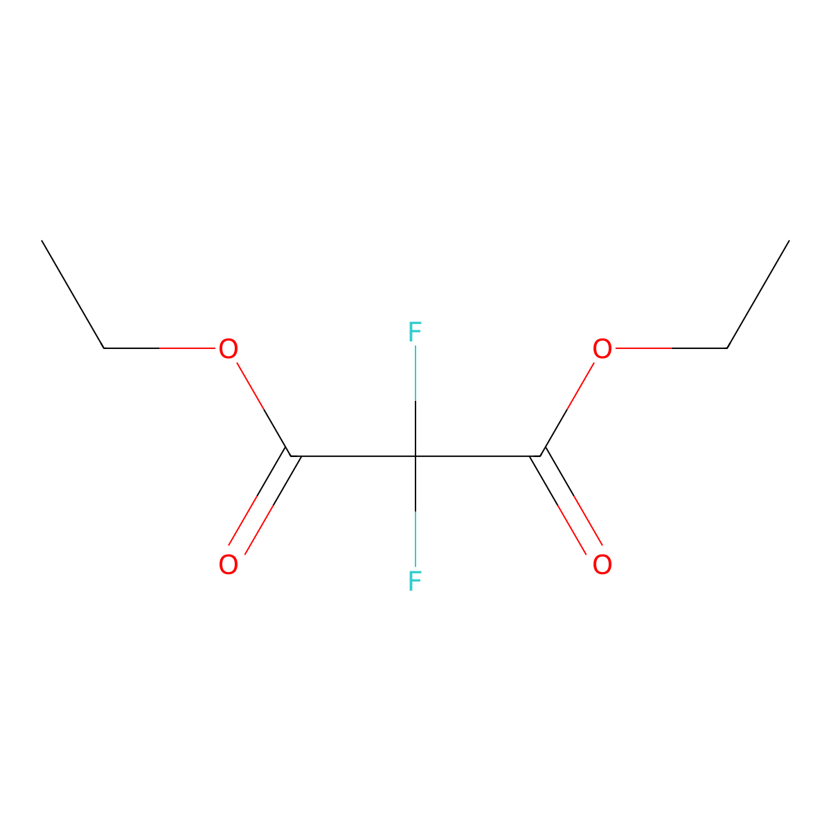 Diethyl 2,2-difluoromalonate molecular structure, CAS 680-65-9