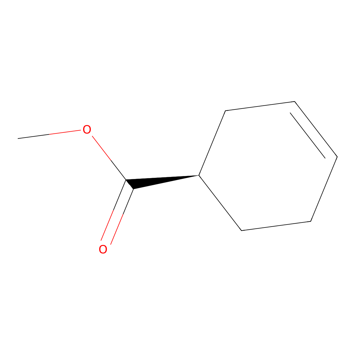 Methyl (1R)-cyclohex-3-ene-1-carboxylate molecular structure, CAS 68000-20-4