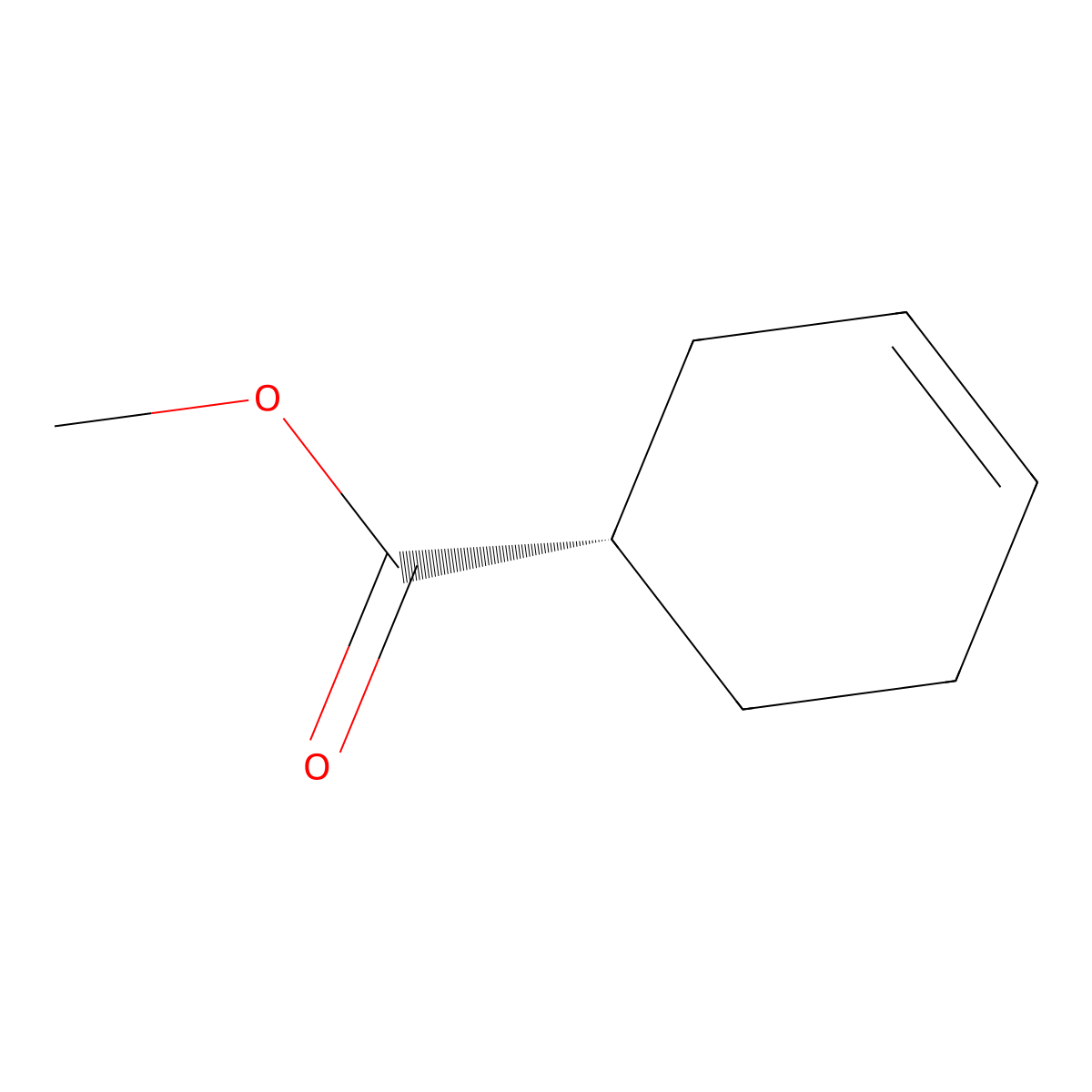 Methyl (1S)-cyclohex-3-ene-1-carboxylate molecular structure, CAS 68000-21-5