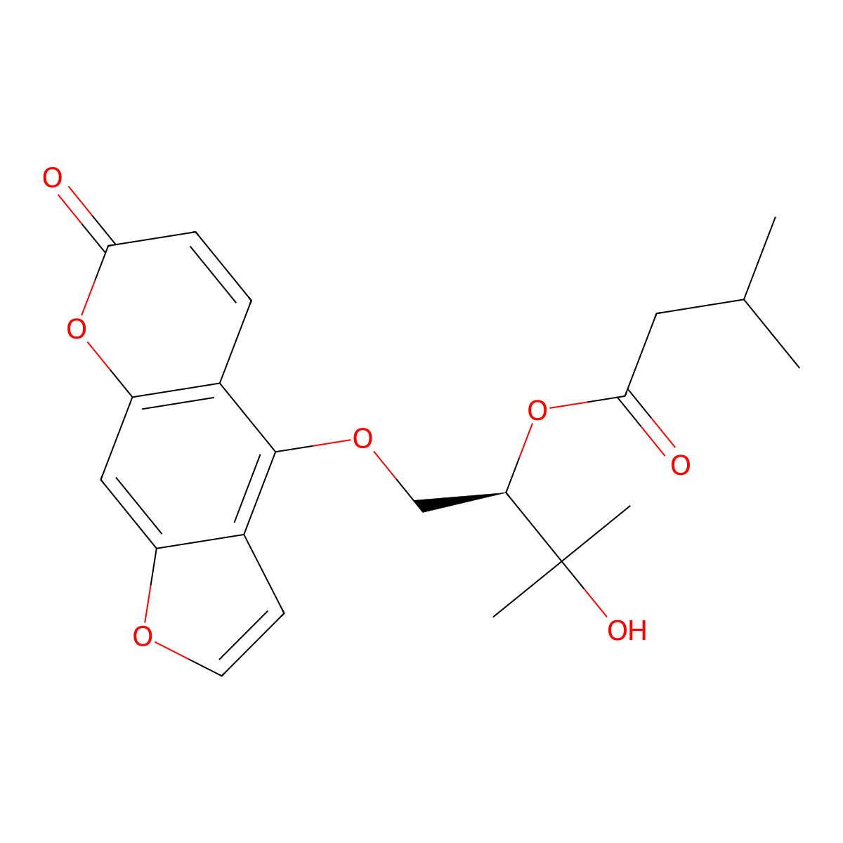 2'-O-(3-Methylbutanoyl)-Aviprin (R-form) molecular structure, CAS 68006-84-8