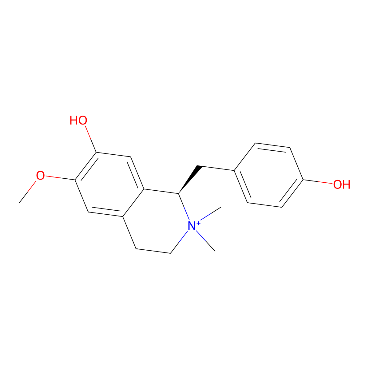 Magnocurarine molecular structure, CAS 6801-40-7