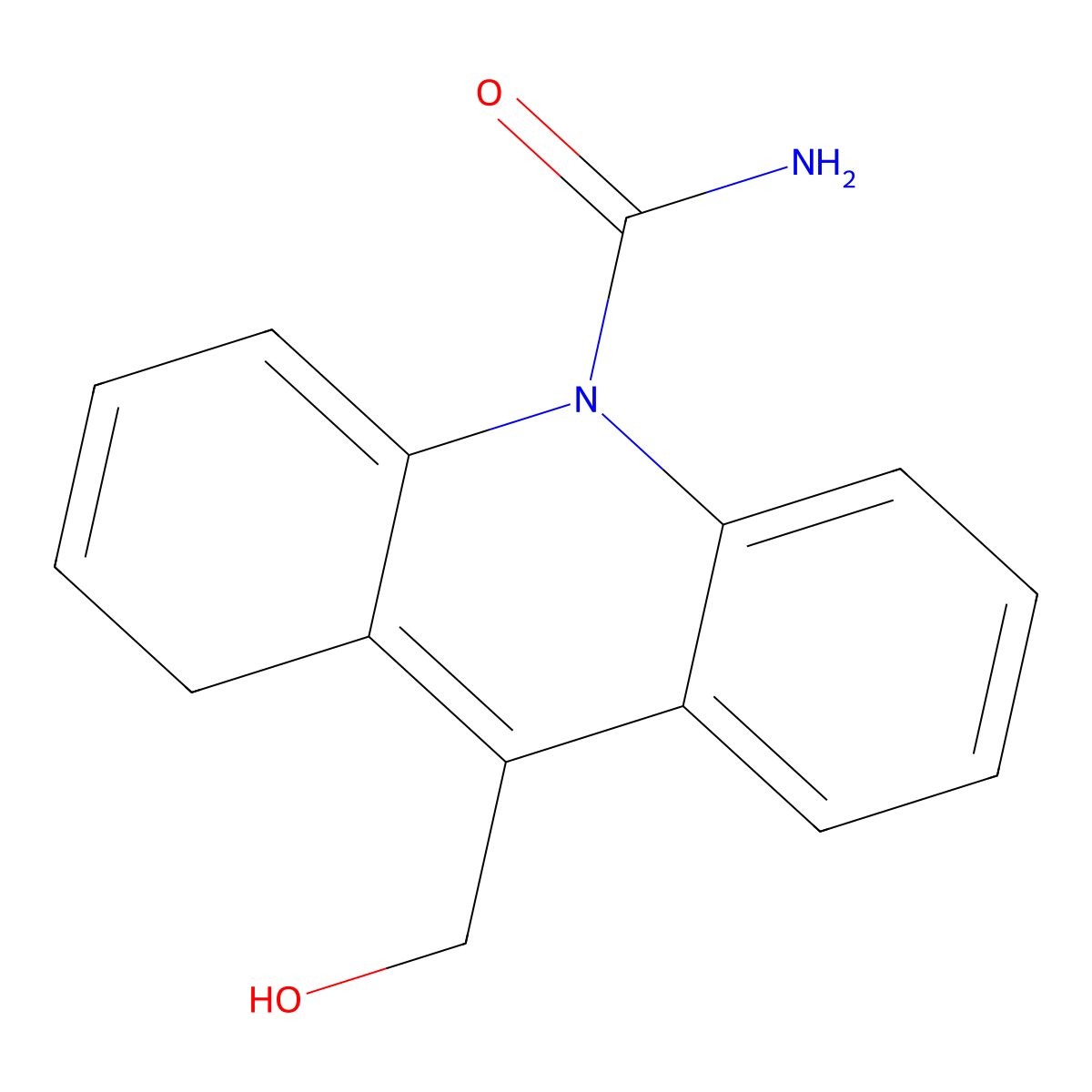 9-Hydroxymethyl-10-carbamoylacridan molecular structure, CAS 68011-71-2
