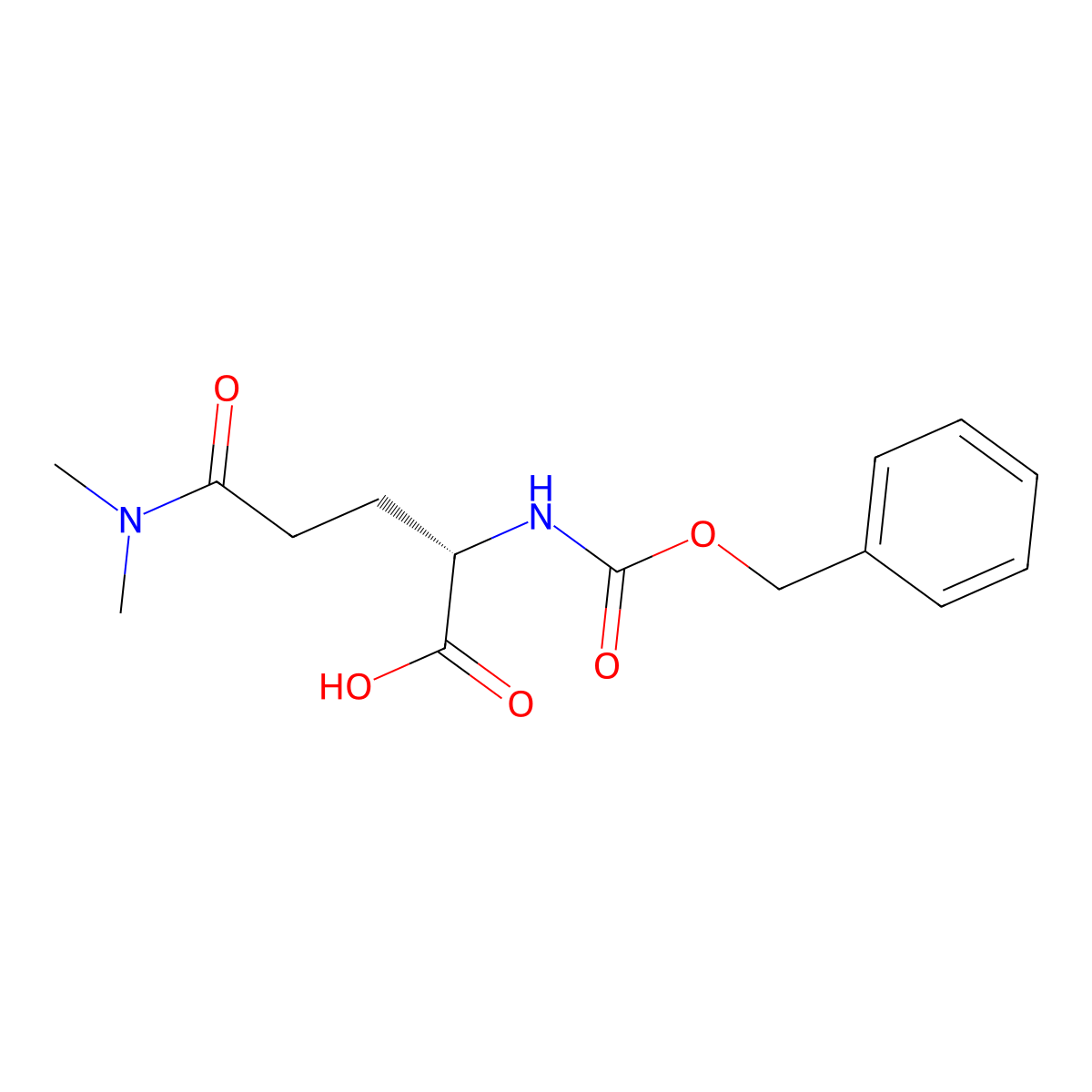 (2S)-2-{[(benzyloxy)carbonyl]amino}-4-(dimethylcarbamoyl)butanoic acid molecular structure, CAS 68013-12-7