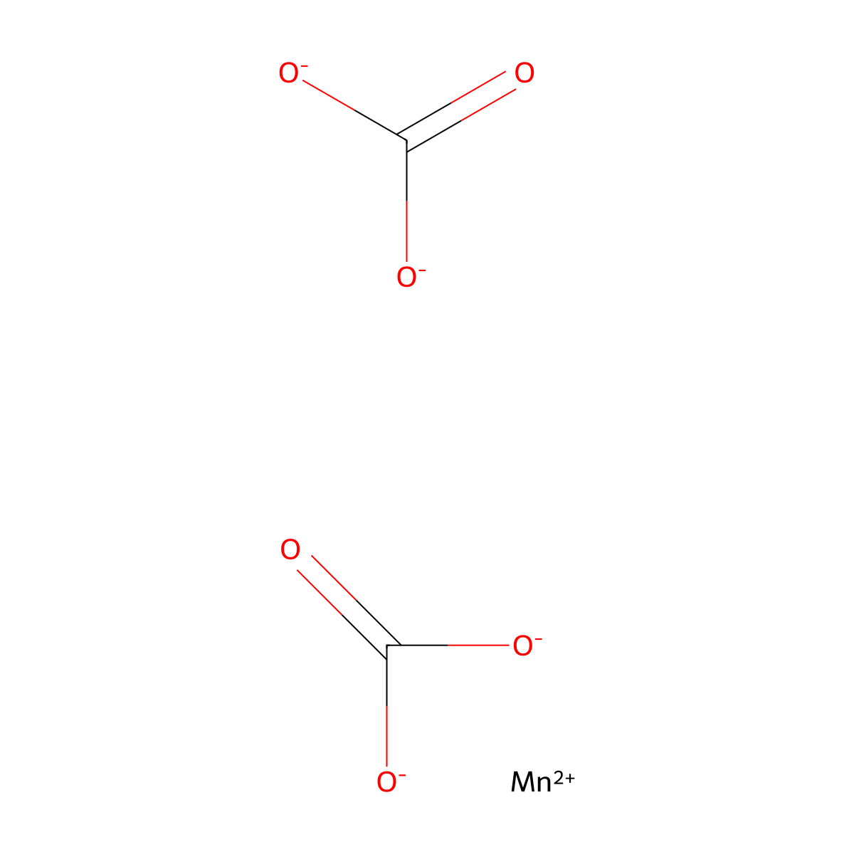 Manganous dicarbonate molecular structure, CAS 68013-64-9