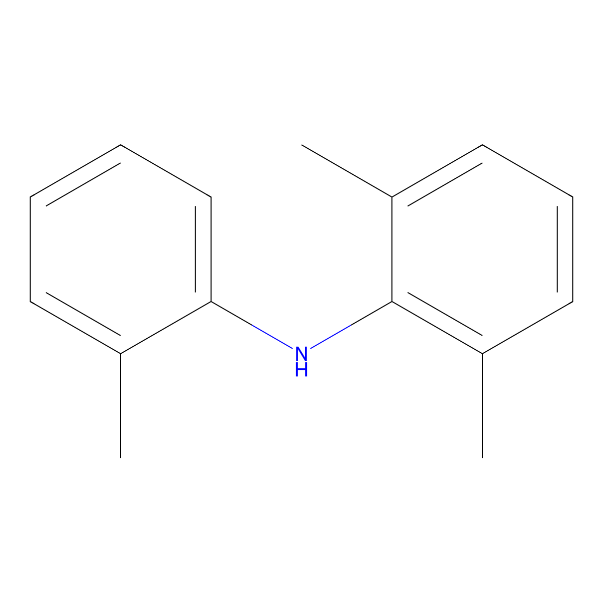 2,6-Dimethyl-N-(2-methylphenyl)aniline molecular structure, CAS 68014-57-3