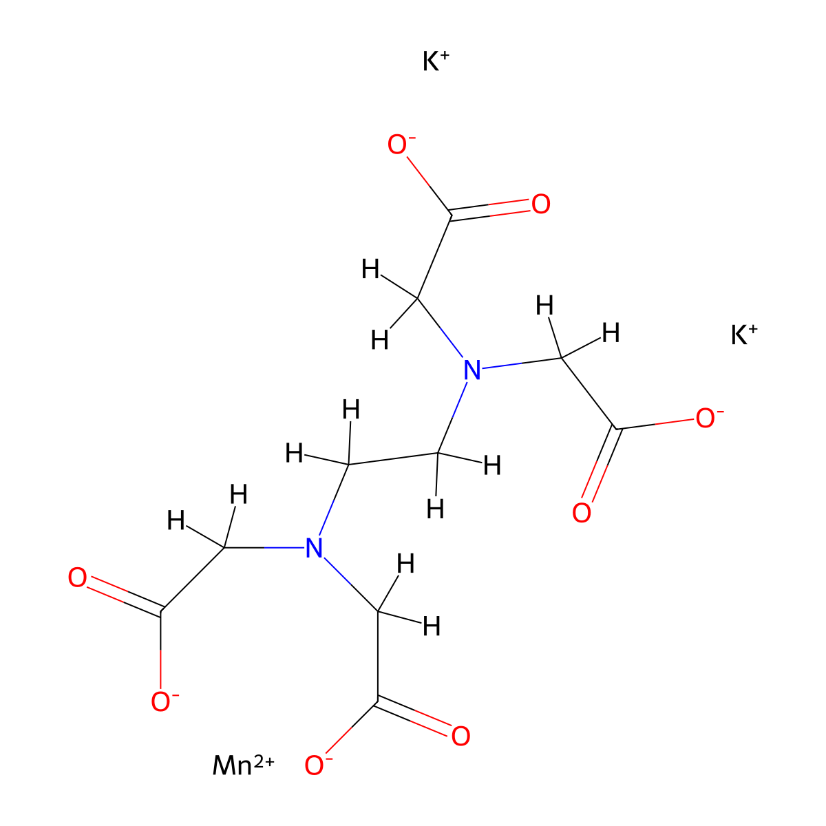Manganate(2-), [[N,N'-1,2-ethanediylbis[N-[(carboxy-kappaO)methyl]glycinato-kappaN,kappaO]](4-)]-, potassium (1:2), (OC-6-21)- molecular structure, CAS 68015-77-0