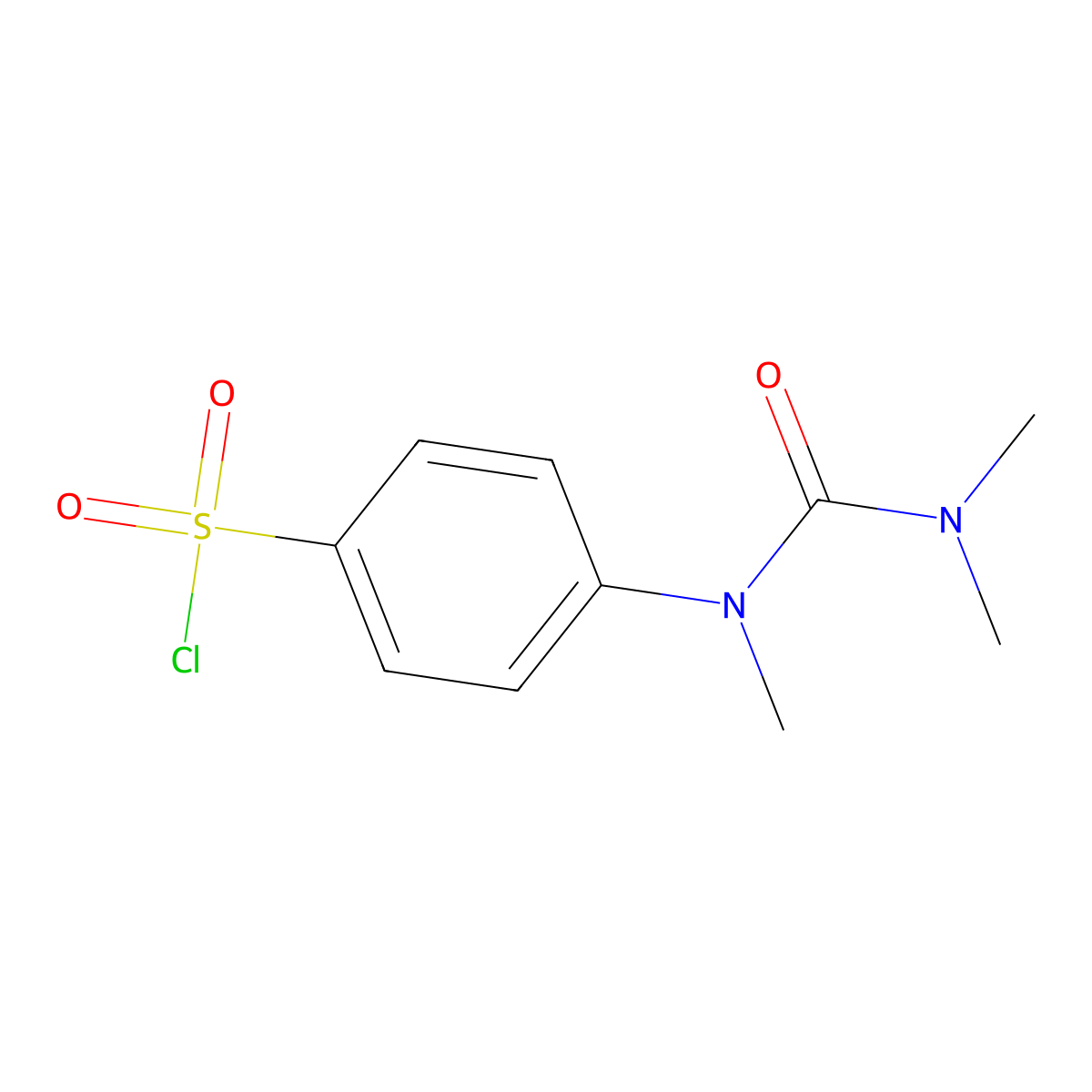 4-(Trimethyl-ureido)-benzenesulfonyl chloride molecular structure, CAS 680185-47-1