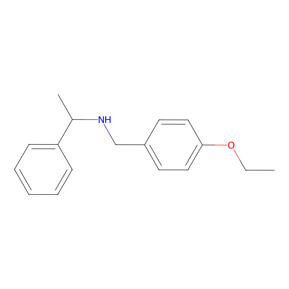 (4-Ethoxy-benzyl)-(1-phenyl-ethyl)-amine molecular structure, CAS 680185-66-4