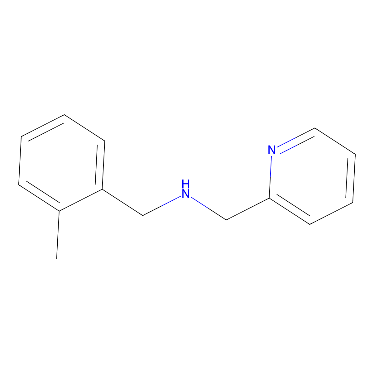 [(2-Methylphenyl)methyl](pyridin-2-ylmethyl)amine molecular structure, CAS 680185-69-7