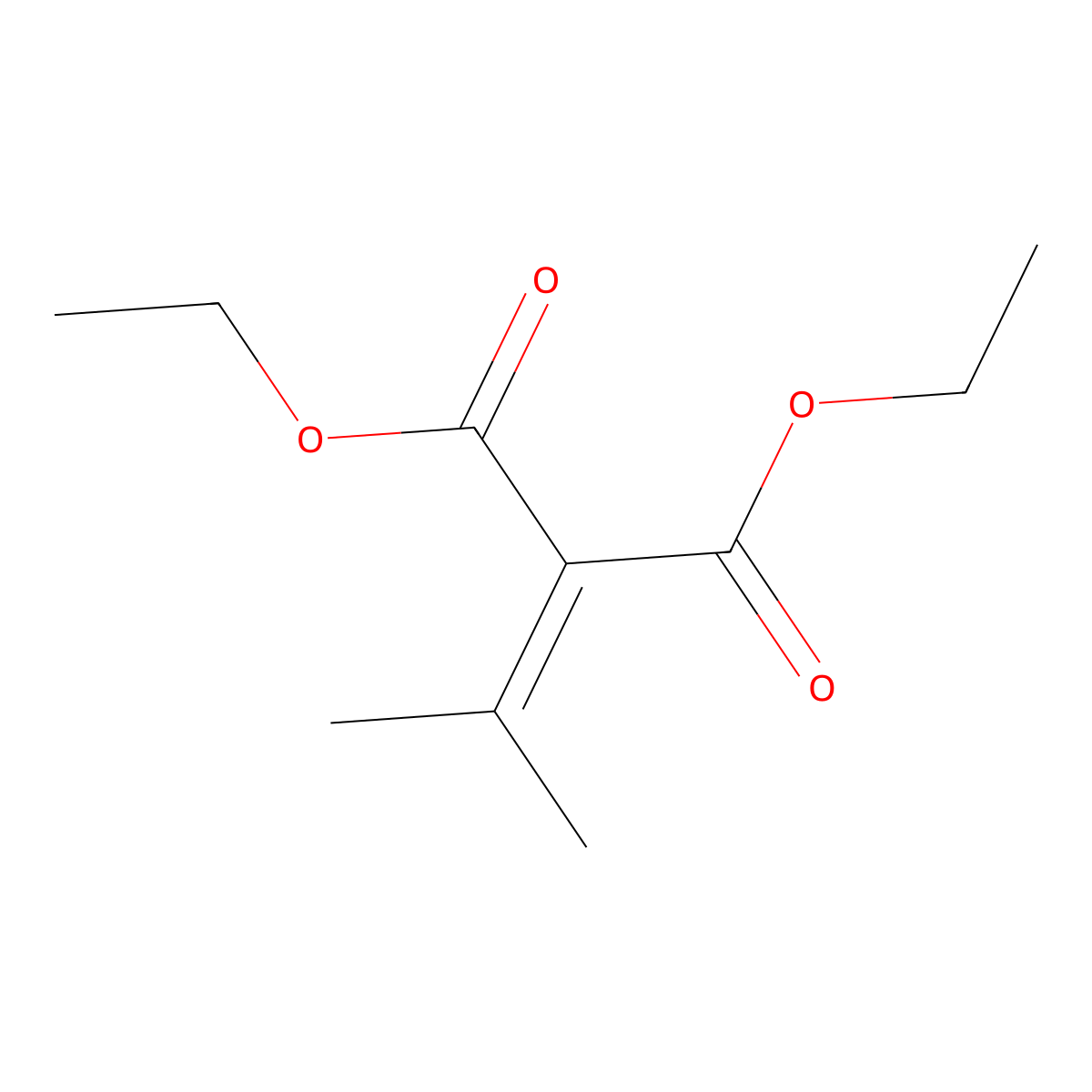Diethyl isopropylidenemalonate molecular structure, CAS 6802-75-1