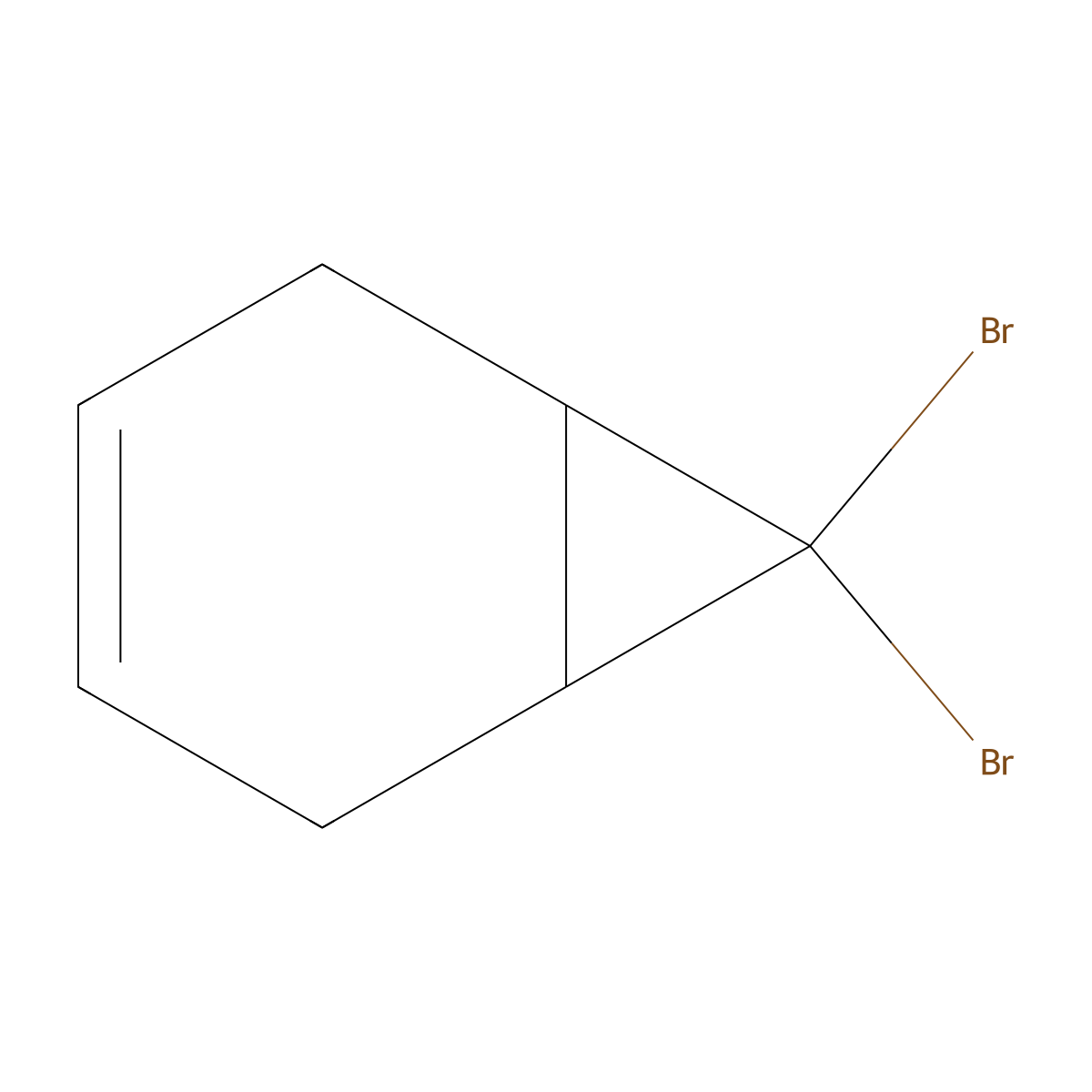7,7-Dibromobicyclo[4.1.0]hept-3-ene molecular structure, CAS 6802-78-4