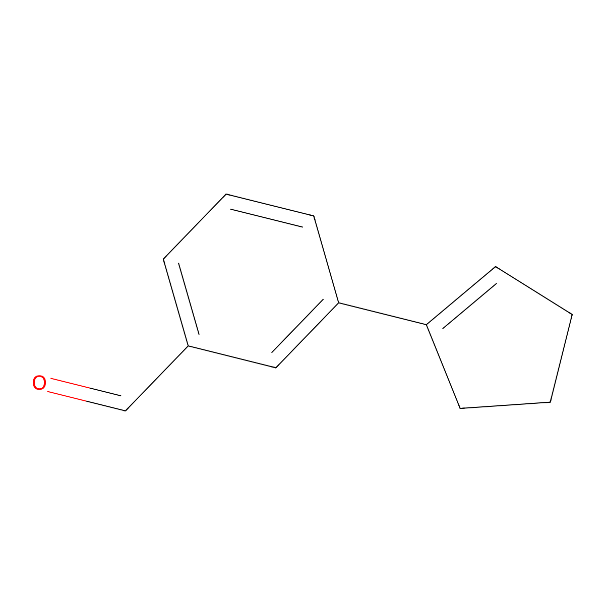 3-Cyclopenten-1-yl-benzaldehyde molecular structure, CAS 680203-54-7