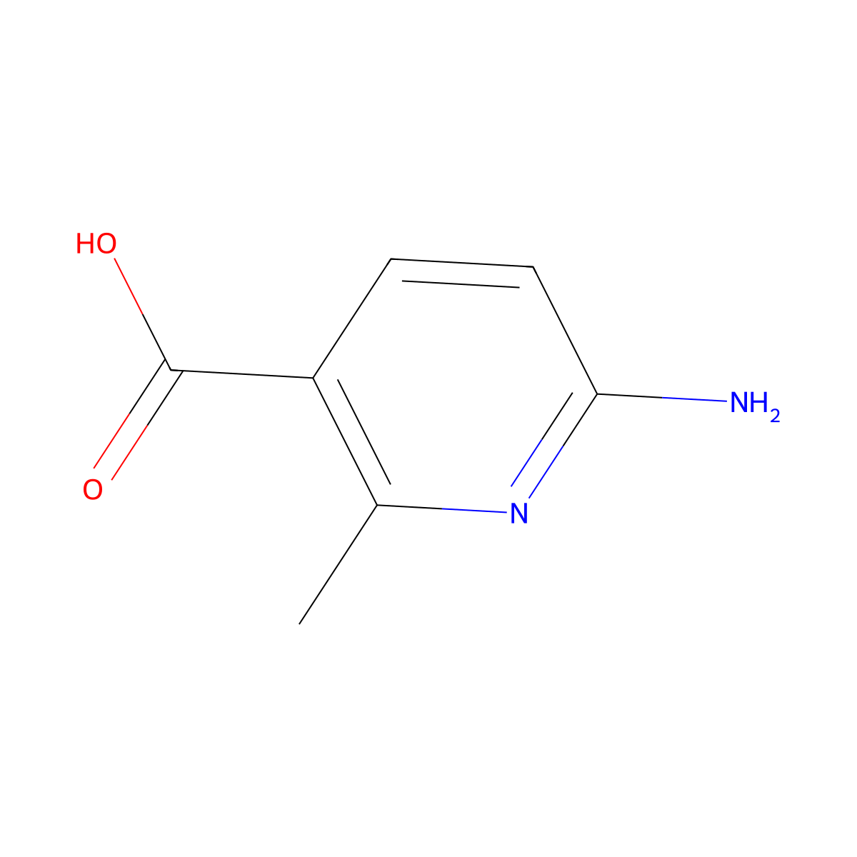 6-Amino-2-methylnicotinic acid molecular structure, CAS 680208-82-6