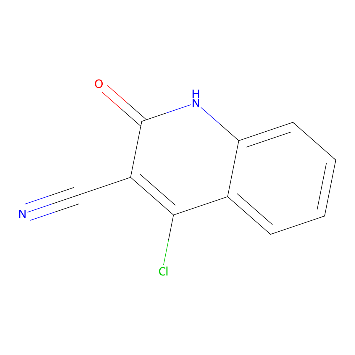 4-Chloro-1,2-dihydro-2-oxoquinoline-3-carbonitrile molecular structure, CAS 680210-85-9