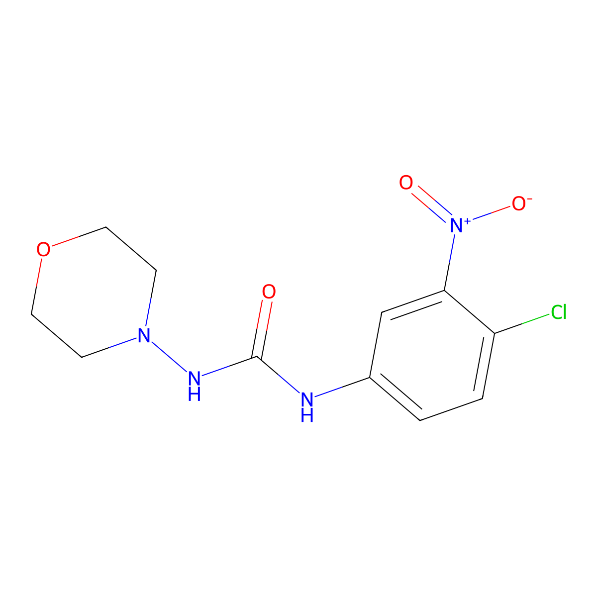 1-(4-Chloro-3-nitrophenyl)-3-morpholin-4-ylurea molecular structure, CAS 680212-58-2