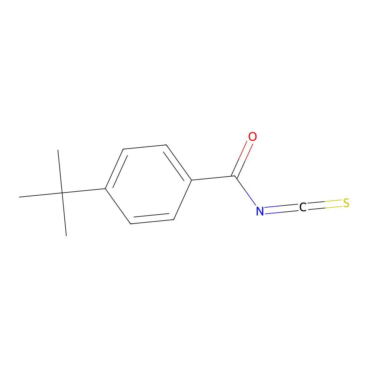 4-Tert-butylbenzoyl isothiocyanate molecular structure, CAS 680214-97-5