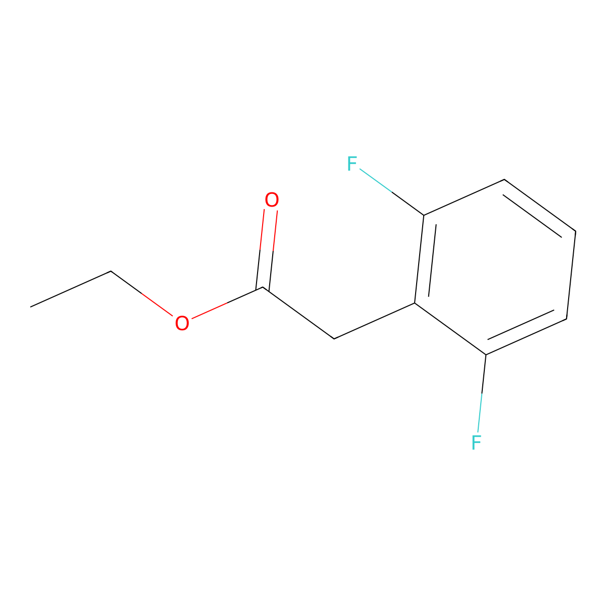 Ethyl 2-(2,6-difluorophenyl)acetate molecular structure, CAS 680217-71-4
