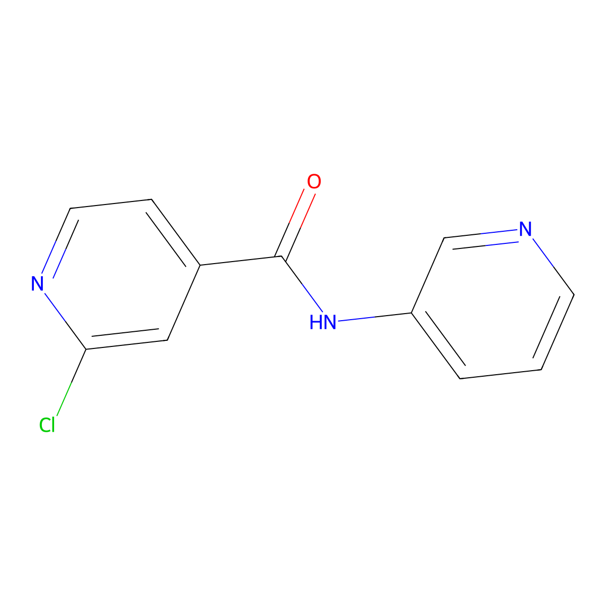2-chloro-N-pyridin-3-ylisonicotinamide molecular structure, CAS 680217-96-3