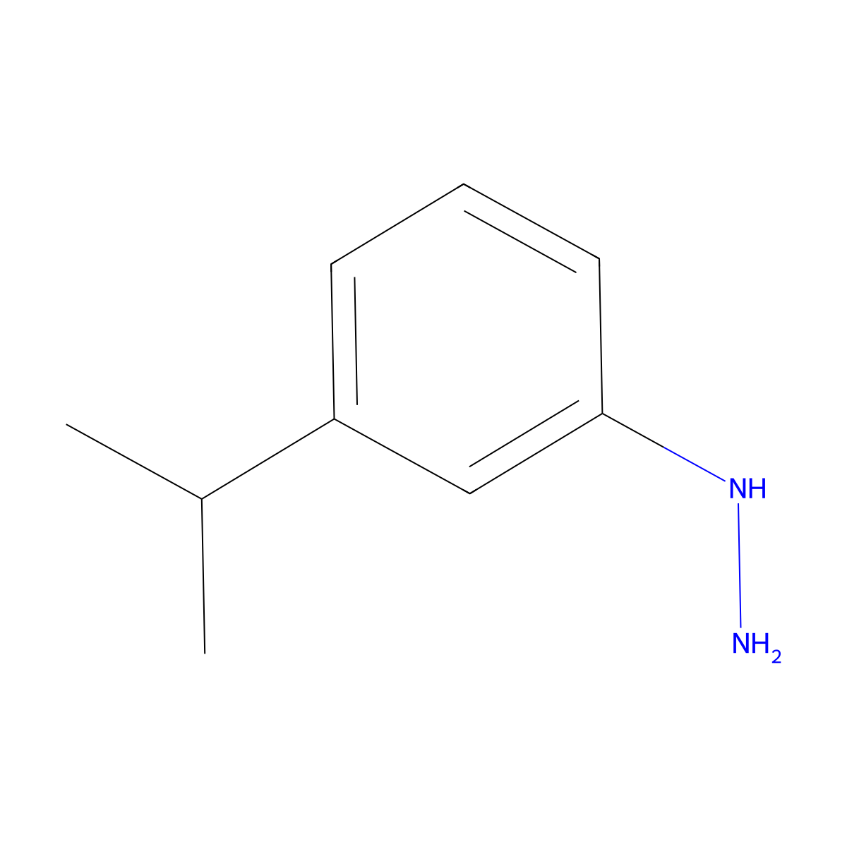 (3-Isopropylphenyl)hydrazine molecular structure, CAS 680218-05-7