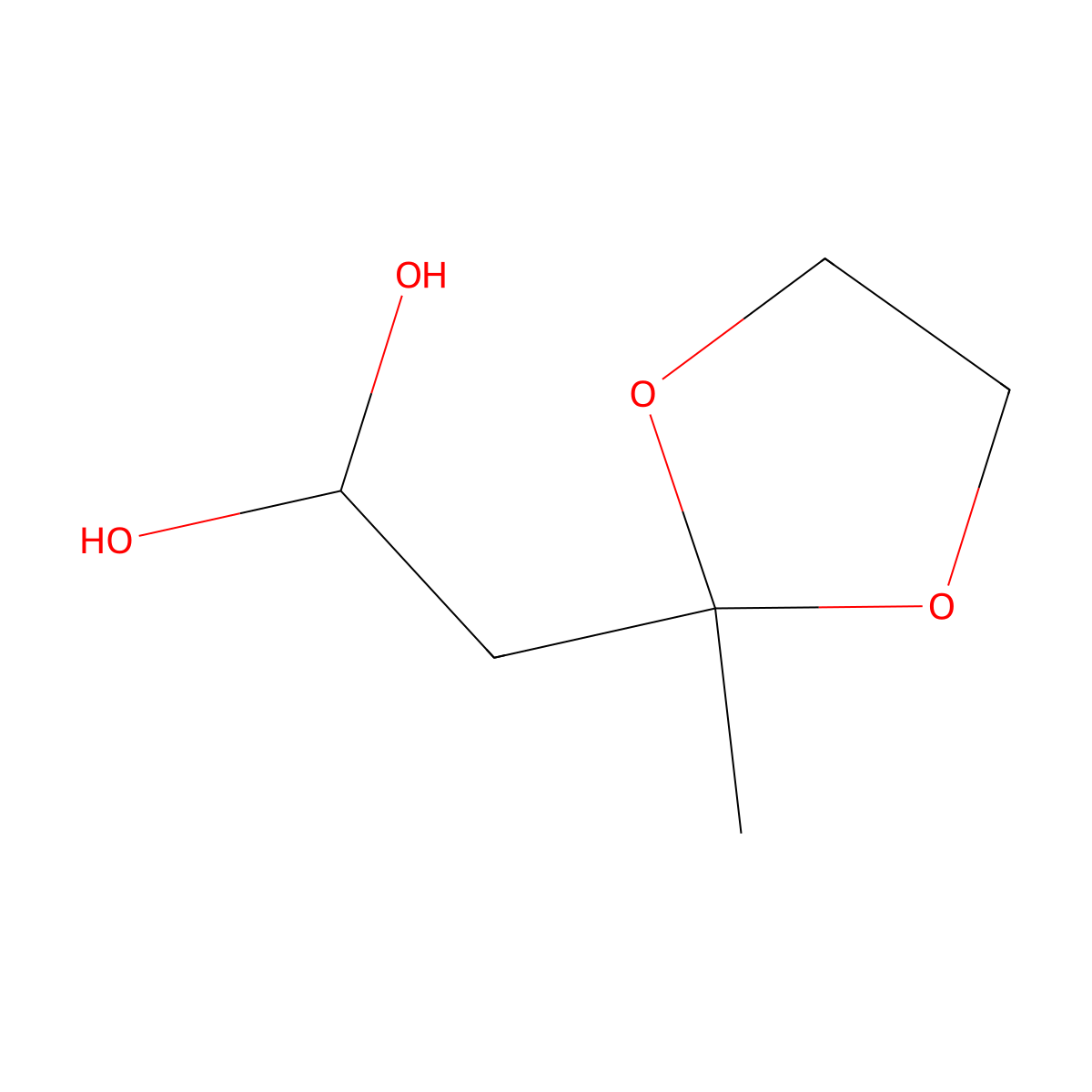 2-(2-Methyl-1,3-dioxolan-2-yl)ethane-1,1-diol molecular structure, CAS 680218-16-0