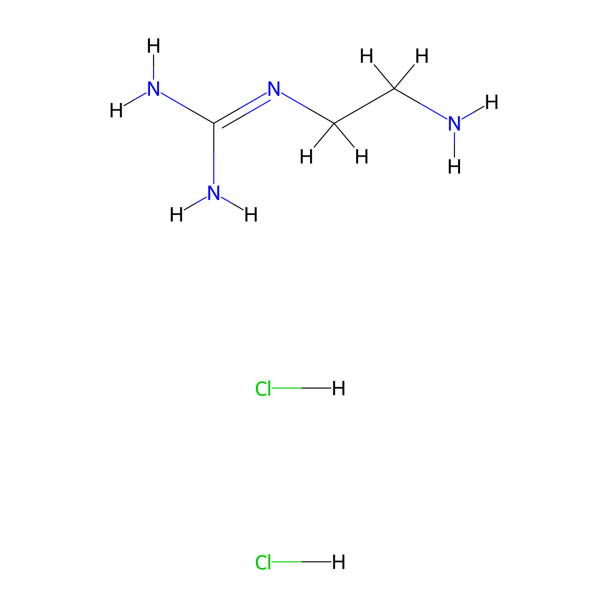 (2-Aminoethyl)guanidine dihydrochloride molecular structure, CAS 68027-22-5