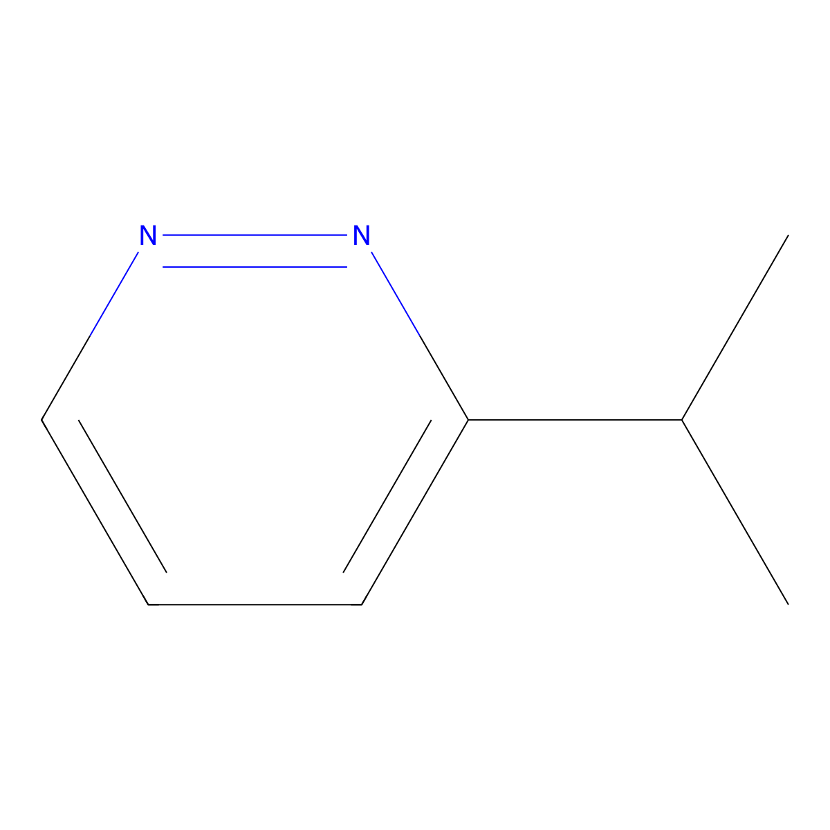 3-Isopropylpyridazine molecular structure, CAS 68031-23-2