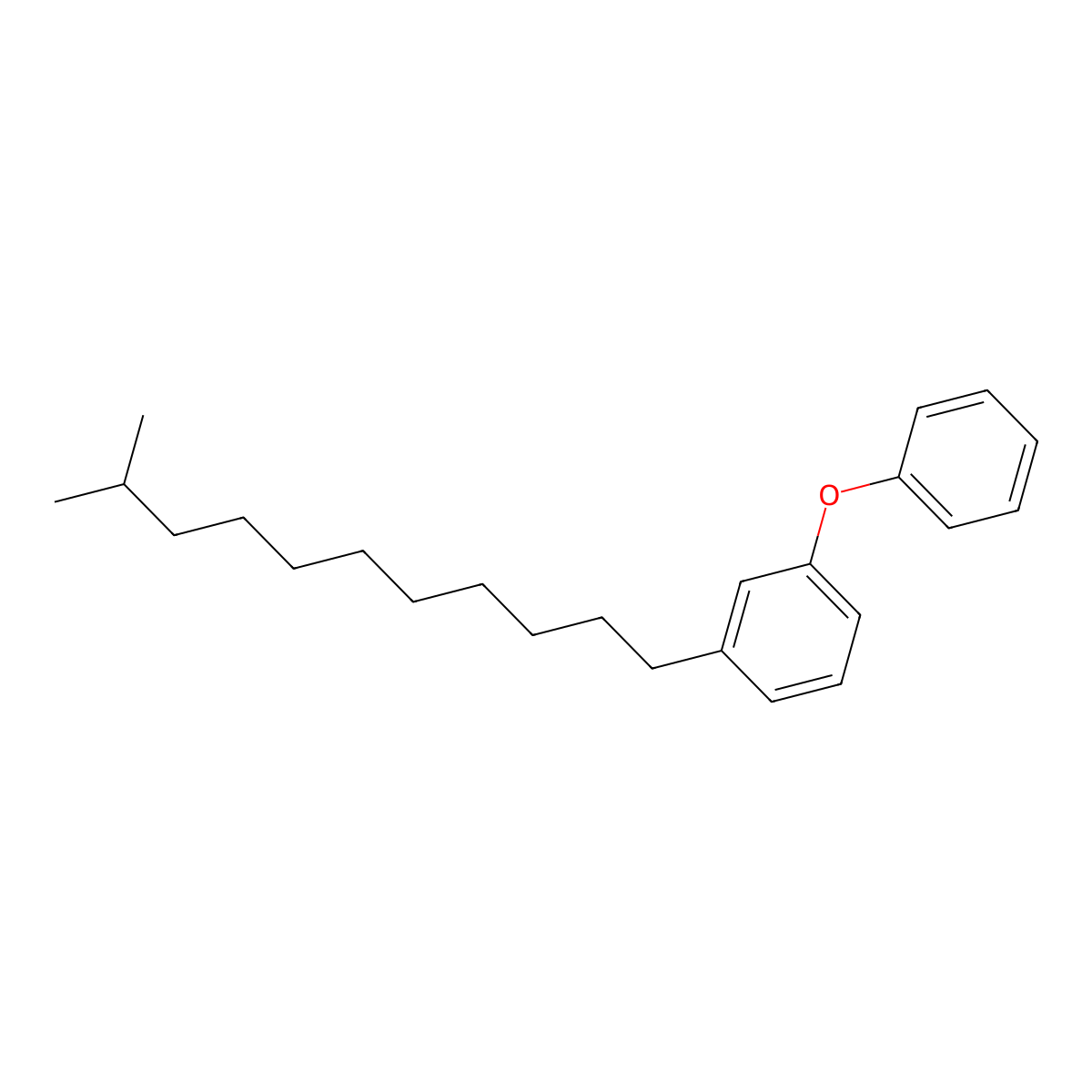 Benzene, isododecylphenoxy- molecular structure, CAS 68039-01-0